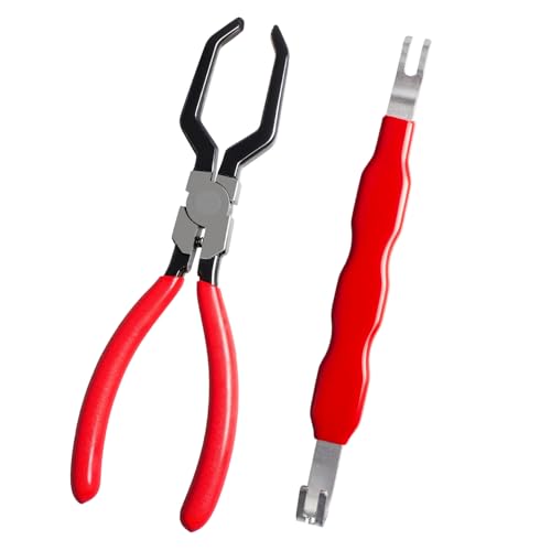 2 Pieces Electrical Disconnect Pliers for Cars, Automotive Electrical Plug Connector Disconnect Tool and Connector Separator and Hose Clamp Pliers - style: Electrical Disconnect Pliers Set 6