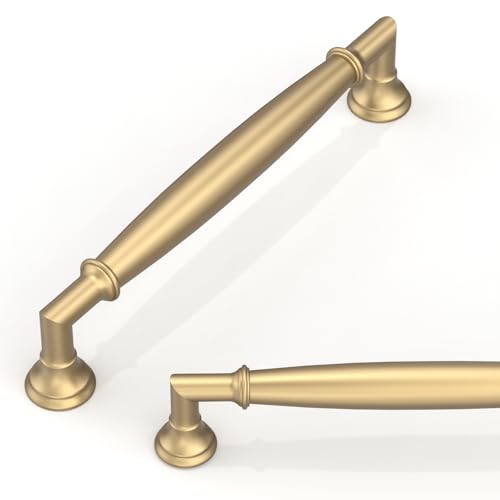 10 Pack Champagne Bronze Cabinet Pulls 5 Inch(128mm) Kitchen Cabinet Handles Cabinet Hardware for Drawer Pulls - color: Champagne Bronze, size: 5" Hole Center