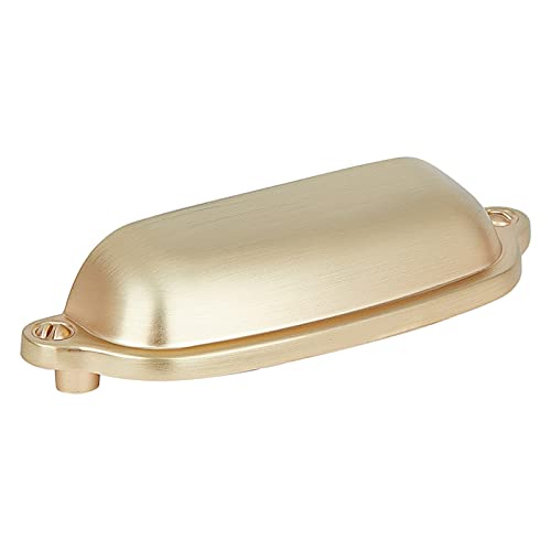 HARPOON Cup Handle Pulls Kitchen Drawer Cabinet Hardware European Style 3 Inch 10 Pack Brushed Gold - color: Brushed Gold, size: 3 Inch
