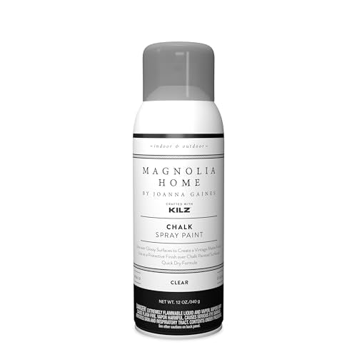 KILZ Magnolia Home by Joanna Gaines Interior/Exterior Spray Paint for Small Projects, Ultra-Matte, Clear Sealer - 12 oz. Aerosol - color: Clear, style: Ultra-matte