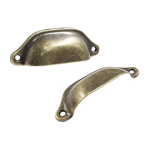 20pcs Antique Bronze Cup Drawer Pulls, Bin Cup Pulls Knobs - color: Bronze, size: 20pcs-Large