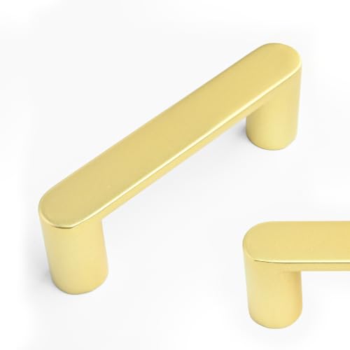 Amerdeco 10 Pack ZH0005MGP Brushed Gold Cabinet Pulls 3" - color: Brushed Gold, size: 3" hole center