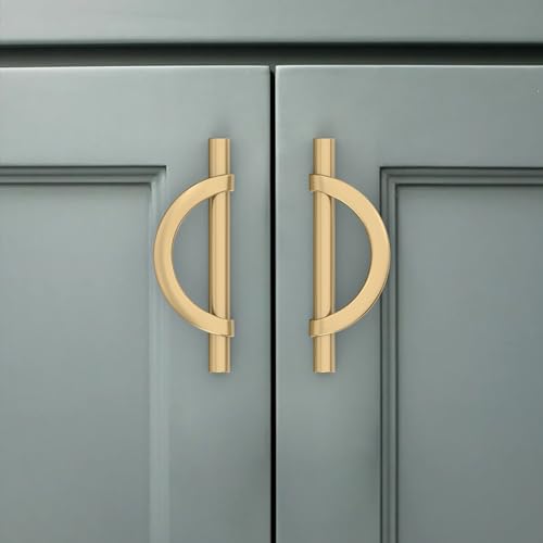 Amerdeco 10 Pack Champagne Bronze Cabinet Pulls 3.75 Inch(96MM) Hole Centers Kitchen Cabinet Handles Hardware Kitchen Handles for Cabinets Cupboard Handles Drawer Pulls - color: Champagne Bronze, size: 3.75"/96MM Hole Center, style: 10 Pack