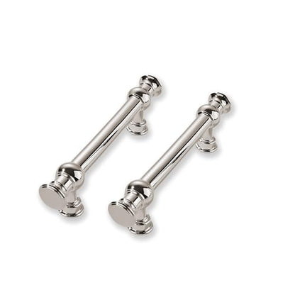 2 Pack 3 Inch Hole Center Polished Nickel Cabinet Pulls-Heavy Duty Solid Cabinet Handles Suitable for Cabinets, Dressers, Kitchens and Bathroom cabinets - color: Polished Nickel, size: 3 Inch hole center, style: 2-Pack