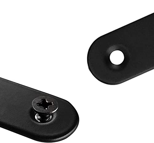 Flat Straight Brace,20Pcs Metal Brackets with 40Pcs Screws - size: 20Pcs-Straight 16mm*36mm/0.63” *1.42”