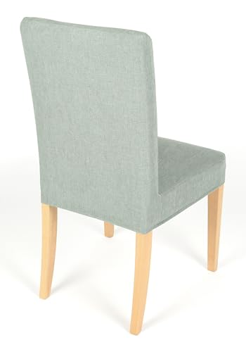 Henriksdal Chair Cover Solid Color Durable Heavy Weight Chenille Fabric Slipcover for Henriksdal Dining Chair (Cool Mint, Single) - color: Cool Mint