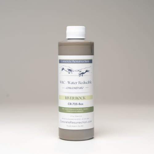 Cement Stain Concentrate - River Rock (8 Ounce) - color: River Rock, size: 8 ounce