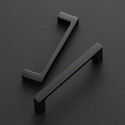 Ravinte Matte Black Square & Solid Cabinet Handles,4 Inch,30 Pack - size: 4 Inch Hole Center