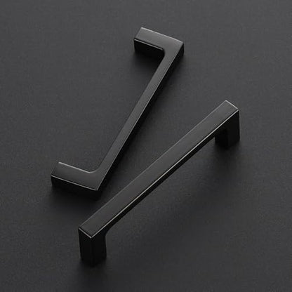 Ravinte Matte Black Square & Solid Cabinet Handles,4 Inch,30 Pack - size: 4 Inch Hole Center