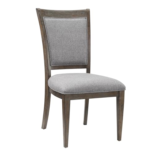 5-Piece Dining Set, Extendable Table and 4 Upholstered Chairs, Brown - color: Brown,driftwood