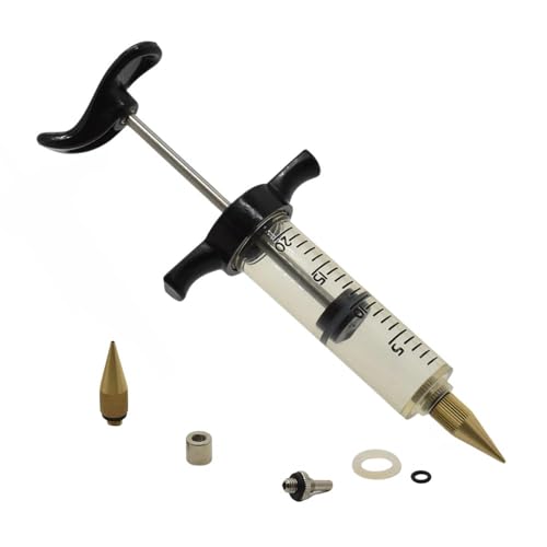 Big Horn 19408 High Pressure Glue Injector with 2 Brass Tips