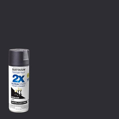 Rust-Oleum Painter's Touch 2X Ultra Cover Spray Paint, Satin Canyon Black - color: Satin Canyon Black, size: 12 Ounce (Pack of 2)