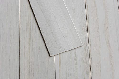 Real Wood Wall Planks-5" White Shiplap Panel Peel and Stick 10Pack 12.5SqFt - color: White