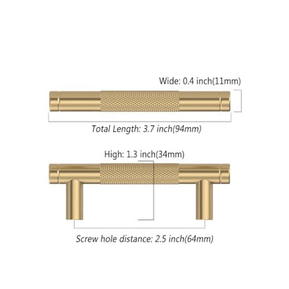 Asidrama 10 Pack 2.5 Inch(64mm) Champagne Bronze Cabinet Pulls Heavy-Duty Solid Kitchen Cabinet Handles Champagne Gold Drawer Hardware for Bathrooms Cabinets - color: Champagne Bronze, size: 2.5" Hole Center, style: 10 Pack