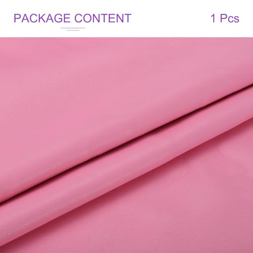 DMiotech 1 Pack 14 Inch x 53 Inch Faux Leather Sheet Furniture Cover Napa Skin Pink PU Leather Roll for Handmade DIY Craft Projects - color: Pink