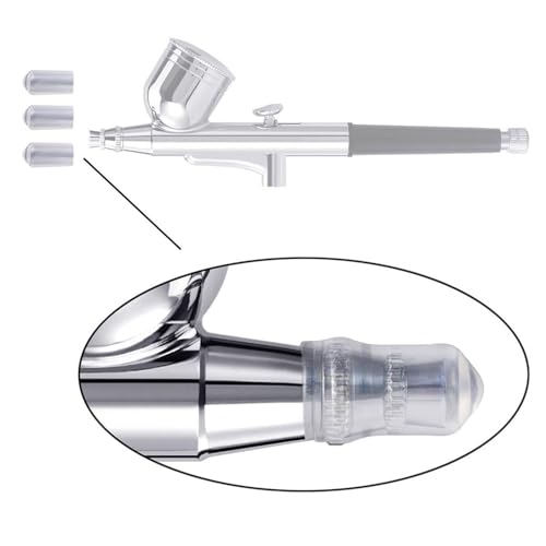 HUBEST Airbrush Nozzle Needle Set for Iwata Master, 0.2/0.3/0.5mm - size: KIT 2
