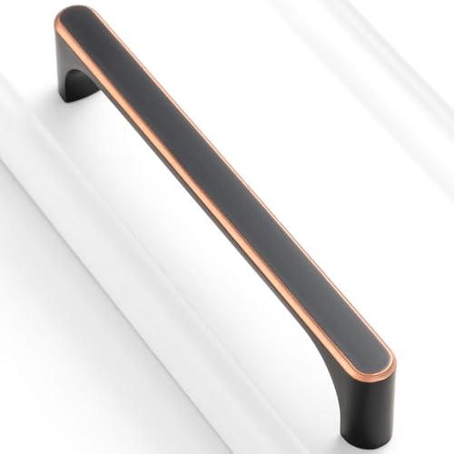 10 Pack 5 Inch Oil Rubbed Bronze Drawer Pulls Brushed Bronze Cabinet Handles Bronze Hardware for Kitchen Cabinets 3126 Drawers Bedroom Dresser Bathroom Vanity Cupboard - color: Oil Rubbed Bronze, size: 5 In Hole Distance