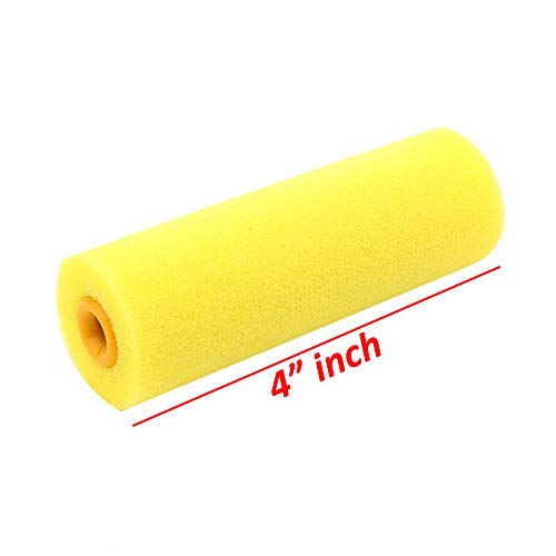 2-Packs 4" inch Mini Foam Painter Roller Set with Refills