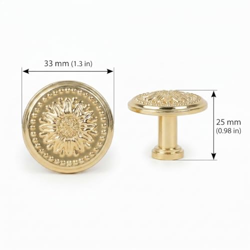 12 Pack Gold Dresser Drawer Knobs