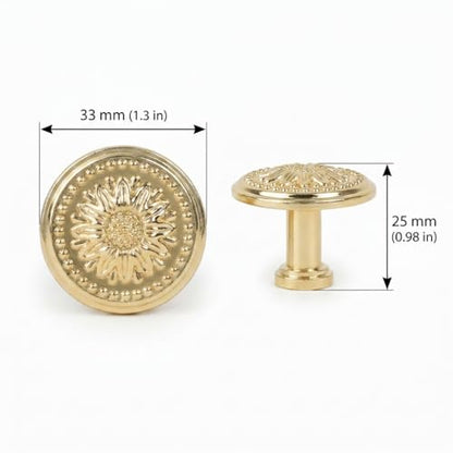12 Pack Gold Dresser Drawer Knobs