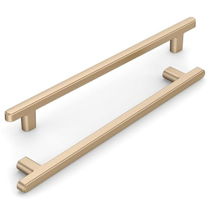 10 Pack 7.5 Inch(192mm) Kitchen Cabinet Handles Champagne Bronze Cabinet Pulls Champagne Gold Kitchen Cabinet Hardware Drawer Pulls for Cupboard Wardrobe - color: Champagne Gold, size: 7.5"/192MM Hole Center