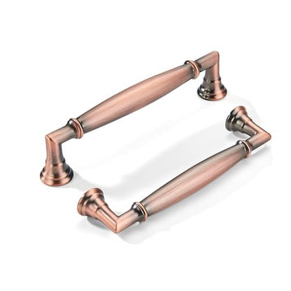 khtumeware 10 Pack 3-1/2 Inch(89mm) Brushed Antique Copper Cabinet Pulls Heavy Duty Soild Cabinet Handles Kitchen Cabinet Hardware for Cupboard Drawer Handles Dresser Pulls - color: Brushed Antique Copper, size: 3-1/2"(89mm)Hole Center