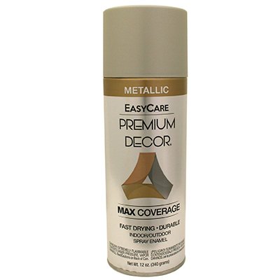 PDS88-AER Premium Decor Metallic Spray Paint, Brushed Nickel, 12 oz. - Quantity 6