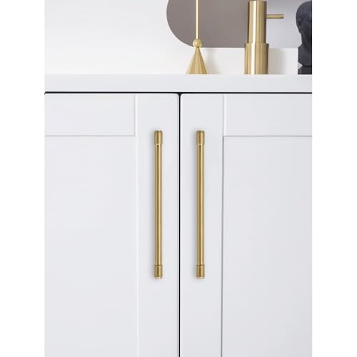 Solid Heavy Duty Jasper Pulls 5 Pack Champagne Bronze Cabinet Pulls 8 Inch Hole Centers for Kitchen Cupboard Handles Modern Drawer Pulls Bathroom Champagne Brass Cabinet Pulls - color: Champagne Bronze, size: 8 inch(203mm) Hole Center