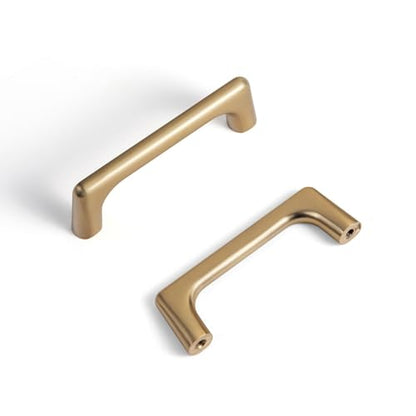 Goo-Ki Brushed Copper Cabinet Pulls with 7.6''Hole Centers, Modern Style Zinc Alloy Cabinet Handles for Dresser,Wardrobe,Cupboard- 6 Pack - color: Champagne Bronze, size: 3'' Hole Centers