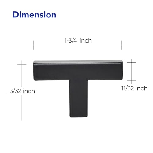 Ravinte Matte Black Cabinet Handles Solid Cabinet Pulls Single Hole, 5 Pack - color: Black, size: Single Hole