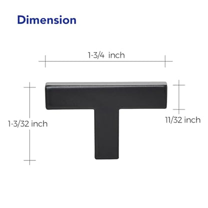 Ravinte Matte Black Cabinet Handles Solid Cabinet Pulls Single Hole, 5 Pack - color: Black, size: Single Hole
