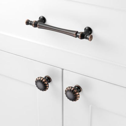 Round Oil Rubbed Bronze Cabinet Knobs 1-1/4 Inch 10 Pack K2408 - color: Oil Rubbed Bronze, size: Knob A-10 Pcs