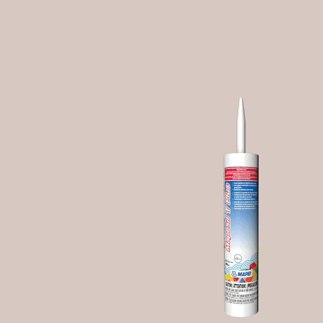 MAPEI Mapesil T Plus 100% Silicone Sealant, Waterproof & Flexible Caulk, Color-Matched to MAPEI Grout, Interior & Exterior Use, Tile, Bathroom, DIY, 10.1 oz Tube, Oatmeal - style: Oatmeal