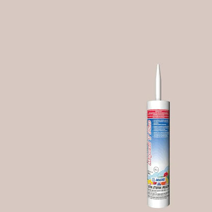 MAPEI Mapesil T Plus 100% Silicone Sealant, Waterproof & Flexible Caulk, Color-Matched to MAPEI Grout, Interior & Exterior Use, Tile, Bathroom, DIY, 10.1 oz Tube, Oatmeal - style: Oatmeal