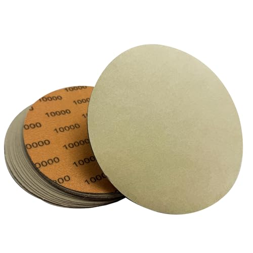 6 Inch 10000 Grit Wet Dry Sandpaper，10 PCS Hook and Loop Sanding Discs - style: Grit 10000