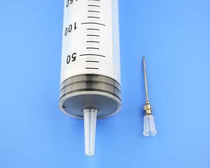 Kitchen 250ml Syringe with Needle - Large Volume Dispensing Syringe, Ideal for Glue and Plastic Use - size: 250ml