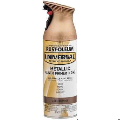 Rust-Oleum Universal All Surface Metallic Spray Paint, Aged Copper - color: Aged Copper, size: 11 Ounce (Pack of 1)