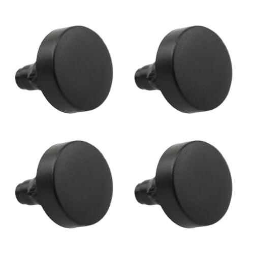 HJGarden 40PCS PE Curved Adjustable Foot Furniture Leg Fitting 0.59x0.63x0.23inch Suitable for Desk Tea Table Shelf Cabinet Instrument Equipment Leveling Foot Black