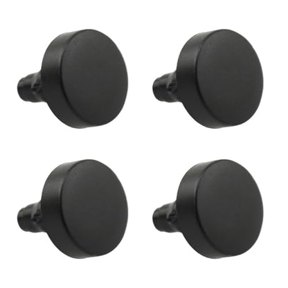 HJGarden 40PCS PE Curved Adjustable Foot Furniture Leg Fitting 0.59x0.63x0.23inch Suitable for Desk Tea Table Shelf Cabinet Instrument Equipment Leveling Foot Black