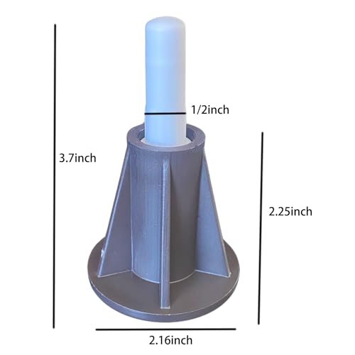4PCS Steel Stem Replacement Bed Frame Feet with Plastic Inserts