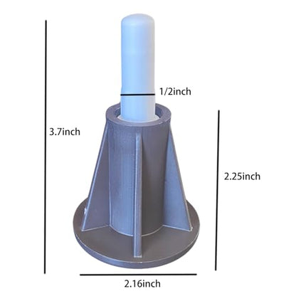 4PCS Steel Stem Replacement Bed Frame Feet with Plastic Inserts