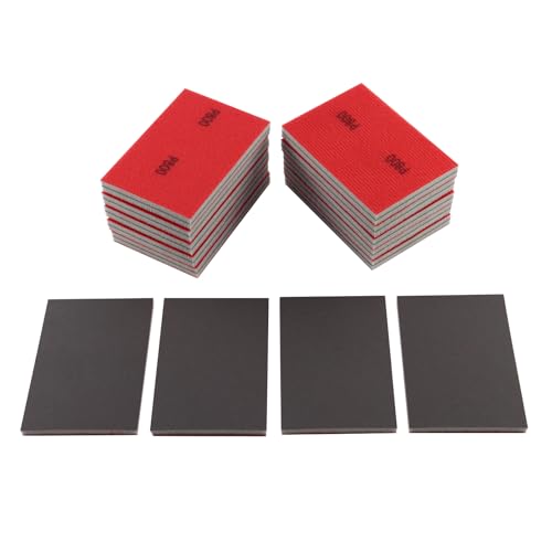 24pcs 800Grits Sanding Sponge, Wet and Dry 4"x2.75" Sanding Block, Reusable Sand Paper for Metal Wood Drywall Walls Stone Automotive Paint Plastic DIY(800 Grits) - size: 800 Grits