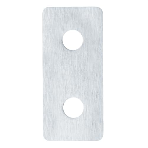 12 Pcs 2020 Flat Joining Plates, Aluminum Mending Plate, 40mm x 18mm - size: 40mm x 18mm