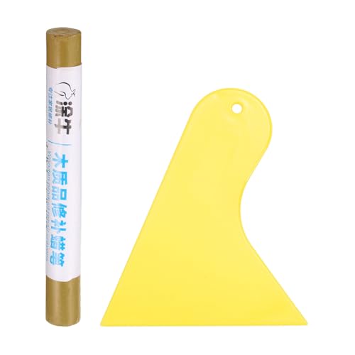 HARFINGTON Wood Filler Sticks Wood Furniture Scratch Repair Filler Sticks Furniture Touch Up Markers with Yellow Scraper for Wood Holes Wood Floor Table Door Cabinet, Logs - color: Logs