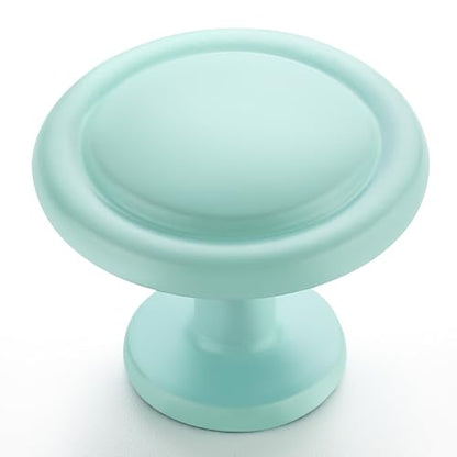 Ravinte Green Round Cabinet Knobs,Zinc Pulls,1-1/4 Inch,30 Pack - color: Green
