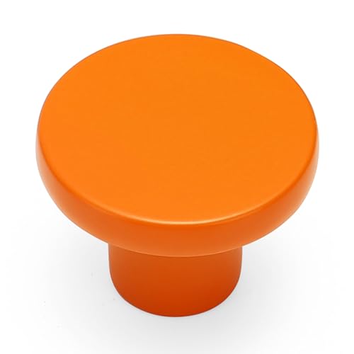 Ravinte Cabinet Knobs, 10 Pack Orange Dresser Drawer Pulls, 1-1/5 Inch - color: Orange