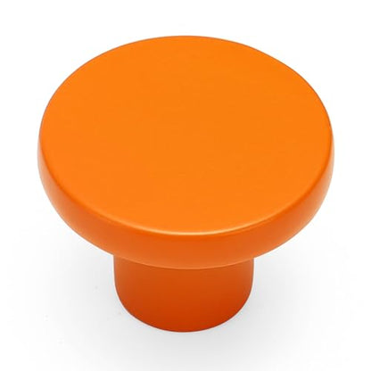 Ravinte Cabinet Knobs, 10 Pack Orange Dresser Drawer Pulls, 1-1/5 Inch - color: Orange