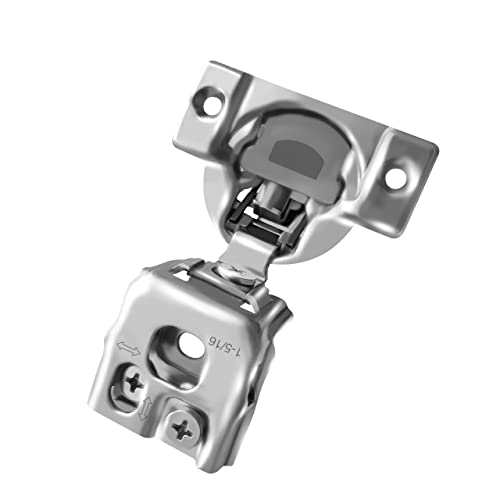 10-Pack 1-5/16" Overlay Soft Close Face Frame Kitchen Cabinet Hinges - size: 1-5/16 inch