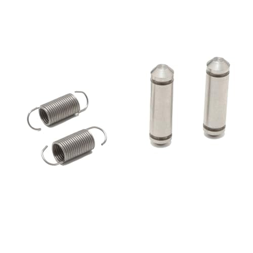 Triple-Position Recliner Mechanism Repair Kit - Pins, Springs & Lock Plate Set - Stainless Steel (4 Pcs)