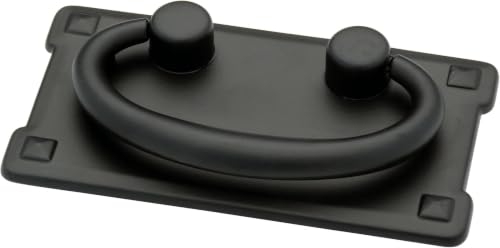 Franklin Brass Mission Cabinet Handles 3" Hole Center Ring Pulls | Matte Black Hardware Kitchen Door, Drawers, Dressers, Furniture P62076-FB-C1 (Pack of 50) - size: 3 Inch Center-to-Center, 50-Pack